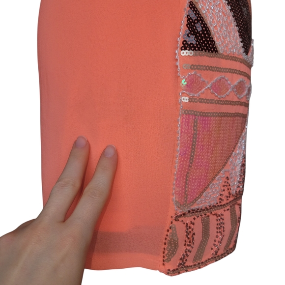 Lulumari Pink Sequin Party Mini Skirt Women's Size S - Picture 10 of 13